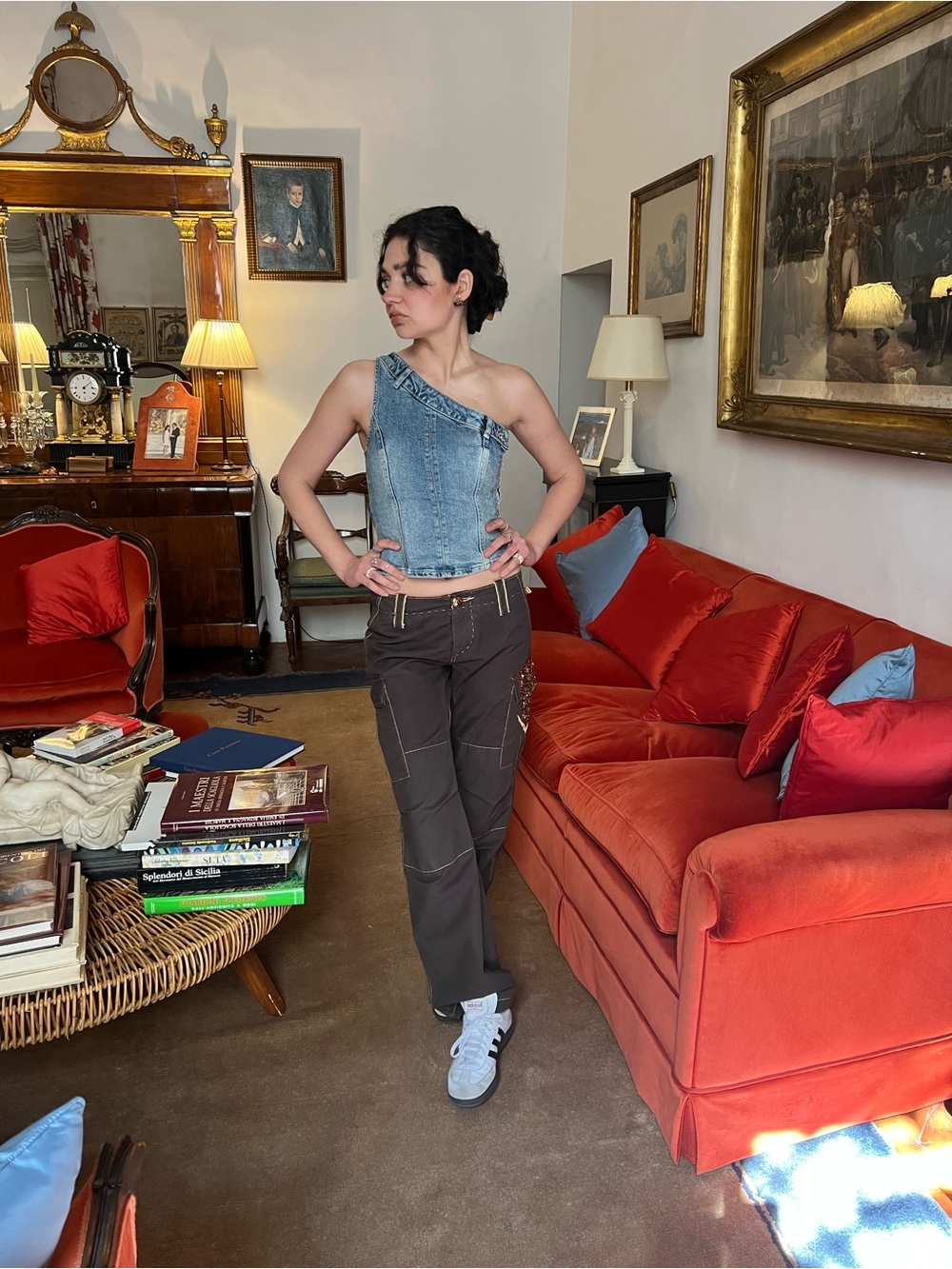Vintage Calvin Klein unique cargo trousers from Italy